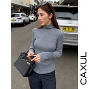 seamless fit ハイネックニット/4color