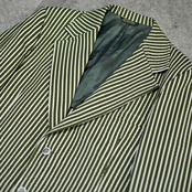 70's seersucker stripe tailored jacket