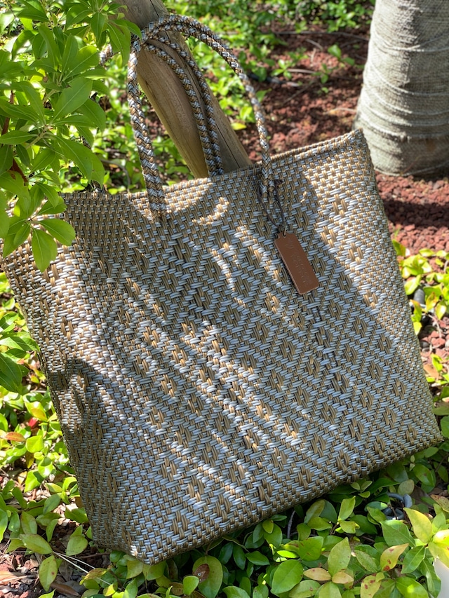 M Mercado Bag (Normal handle) Gold/Silver