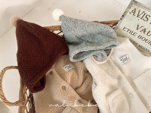 【予約】Pom-ball Dumble Vest (Bebe)