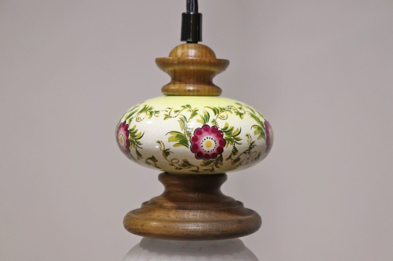 美品　ヴィンテージ　磨りガラス　シェードライト　ペンダントライト　年代物　当時物 ヴィンテージ ペンダントライト ランプ 照明 吊り下げ 擦りガラス