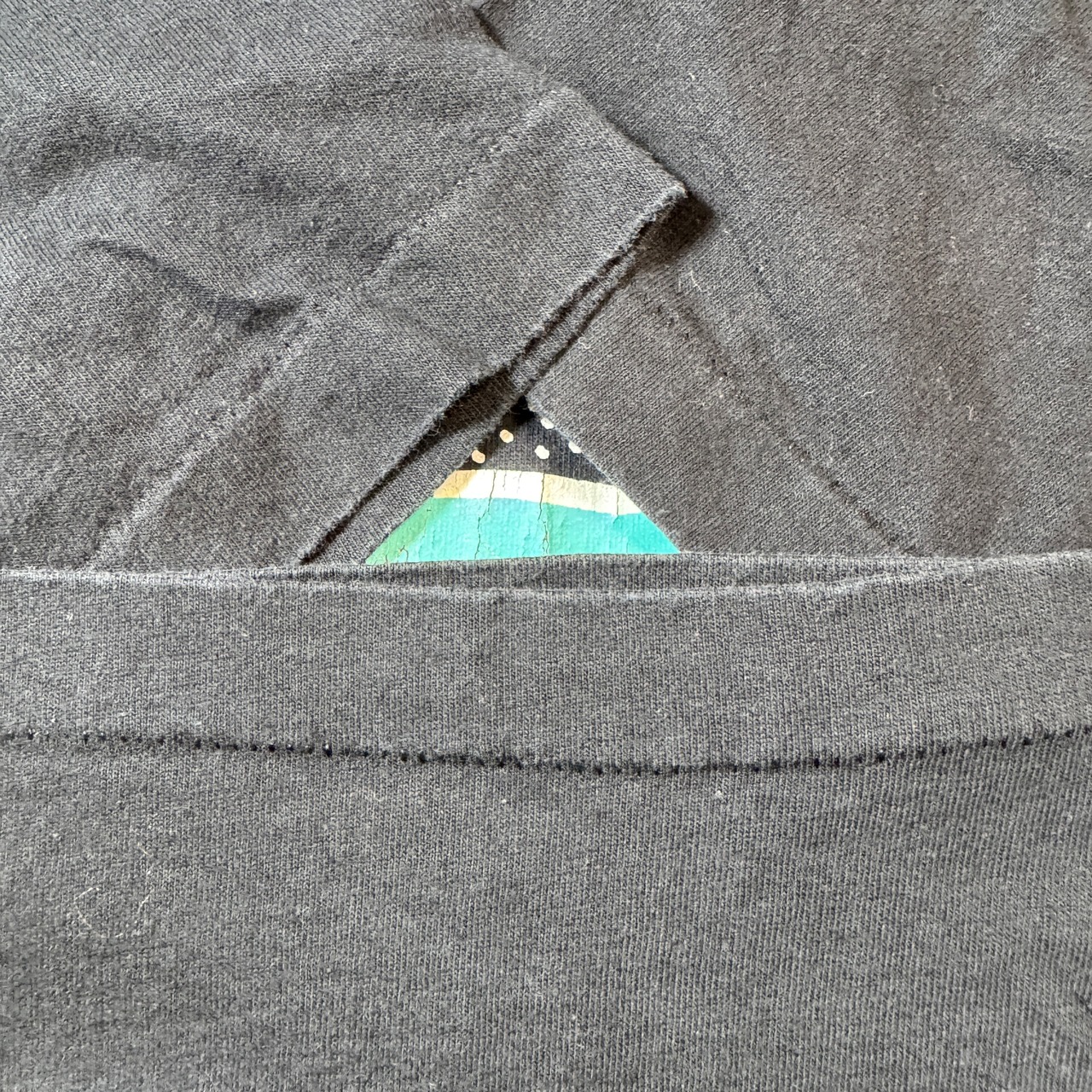 90s USA製 art TEE 猫 ネコ アート Tシャツ 古着 - 9