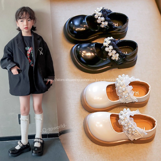 【15㎝-21㎝】 ビジュー　フォーマル　女の子　シューズ　韓国版 カジュアル　子供靴　キッズ靴　シューズ　靴