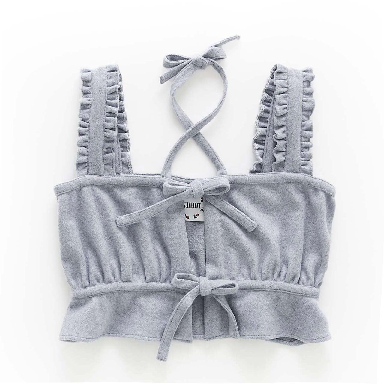 Ribbon Wool Camisole Tops