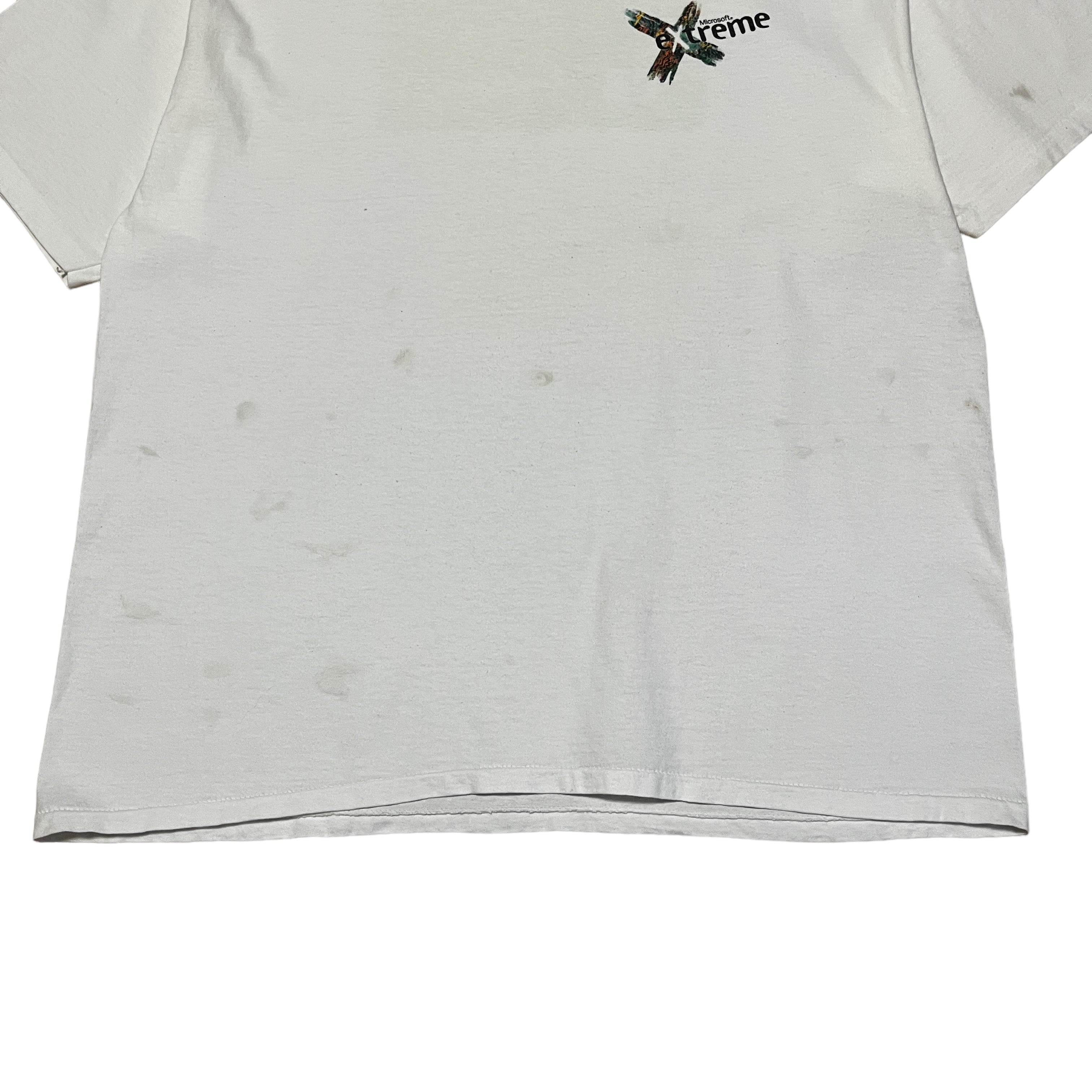 ONEITA 90s made in mexico vintage Microsoft print T-shirt 90年代 メキシコ製  マイクロソフト 企業 プリント Tシャツ