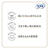 ソフィ Sofy はだおもい オーガニックコットン 極うすスリム 多い夜用 羽つき 29cm 36コ入(12コ入×3)(生理用品 ナプキン)