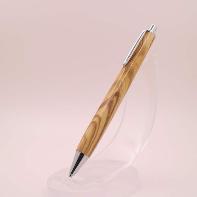 オリーブ（小豆島産）木軸シャーペン｜【学生に人気】陽だまりの木が、勉強時間をやさしく整える一本　260125