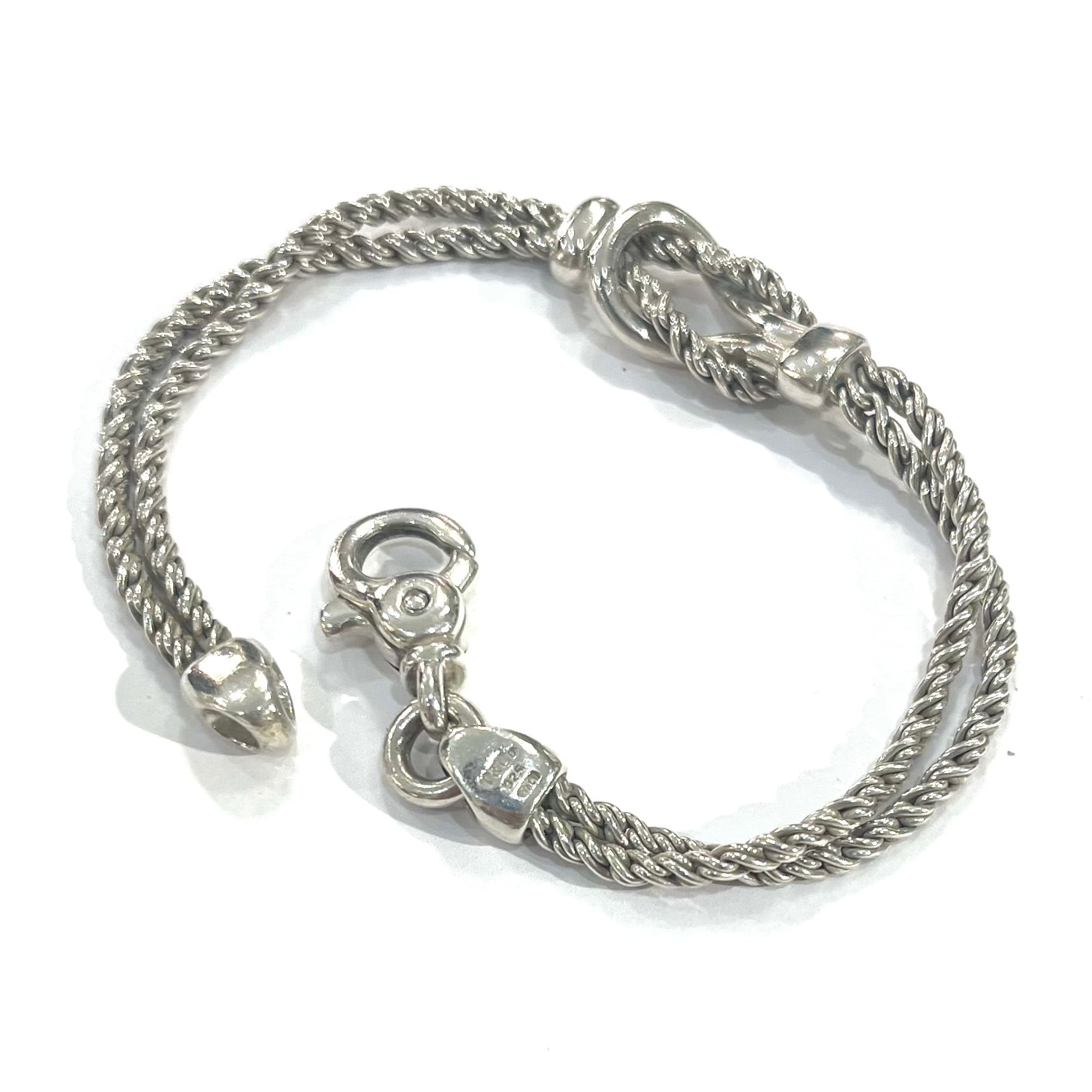 希少【TIFFANY&CO.】 2572 ティファニー アンドコーダブルロープ