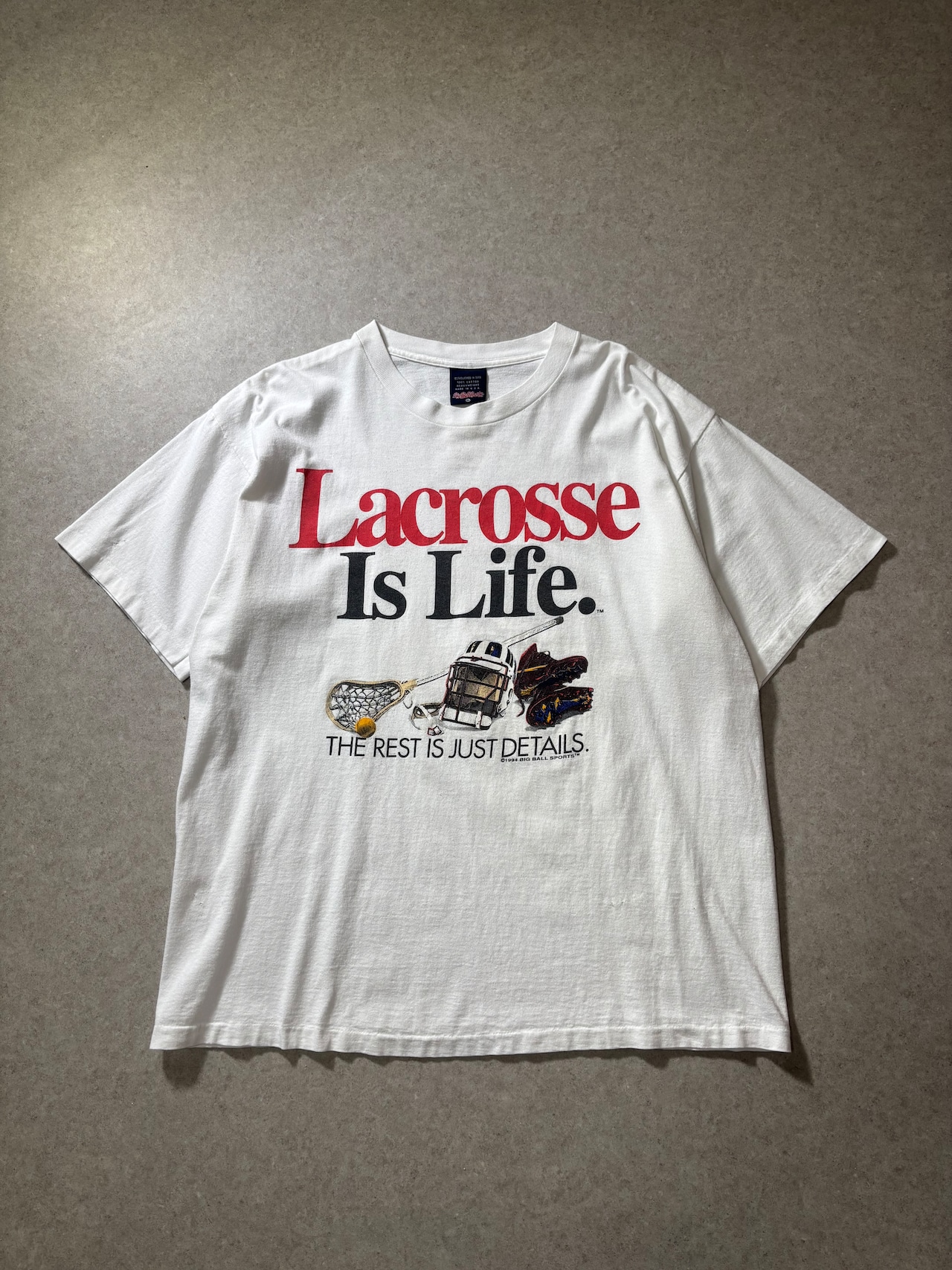 "Lacrosse is Life" good print tee