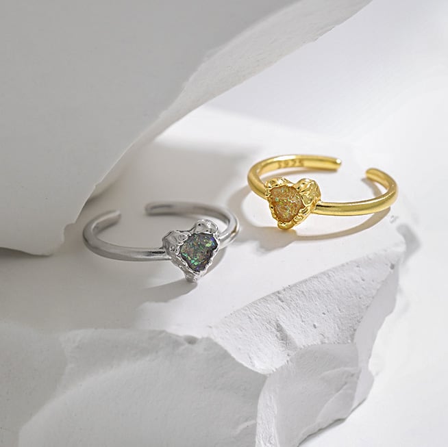 R055 リング ハートモチーフ 指輪 silver925 シルバー ゴールド