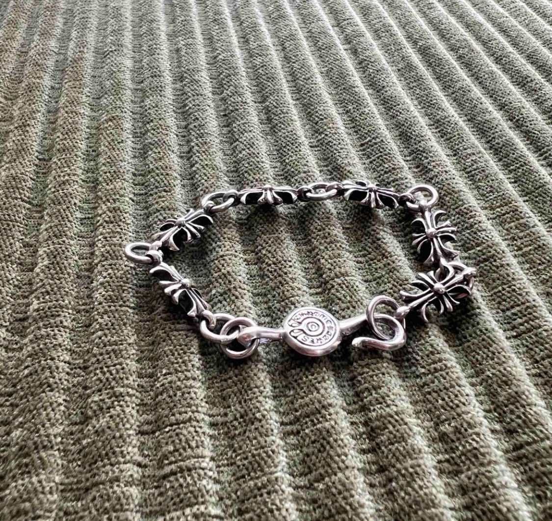 CHROME HEARTS シルバーチャームブレスレット CHROME HEARTS MULTI SILVER BRACELET クロムハーツ マルチ シルバー