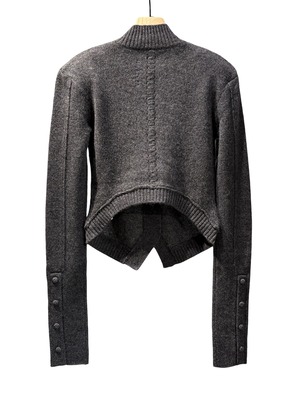 【26AW | WOMEN】MUKCYEN ムッシャン /  カーディガン / yak arc cardigan M269CD02