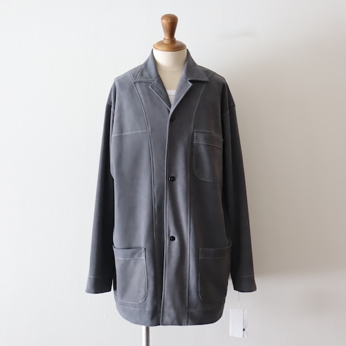 Cale " Sheep Suede jacket ( Blue Gray ) "
