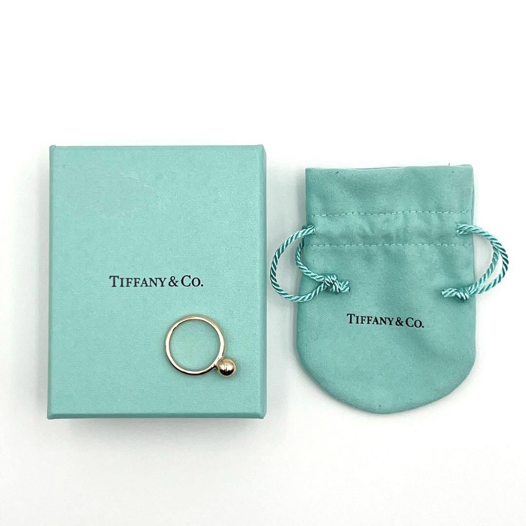 【約16号】ティファニー Tiffany レディース 指輪 ボールリング 18金 ピンクゴールド