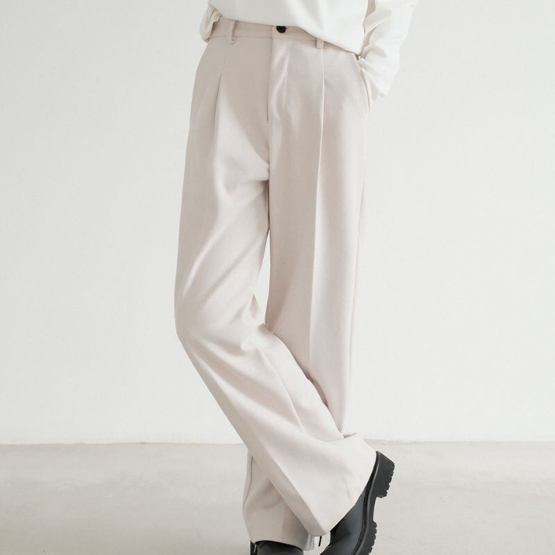 ワンタックストレートパンツ C10132