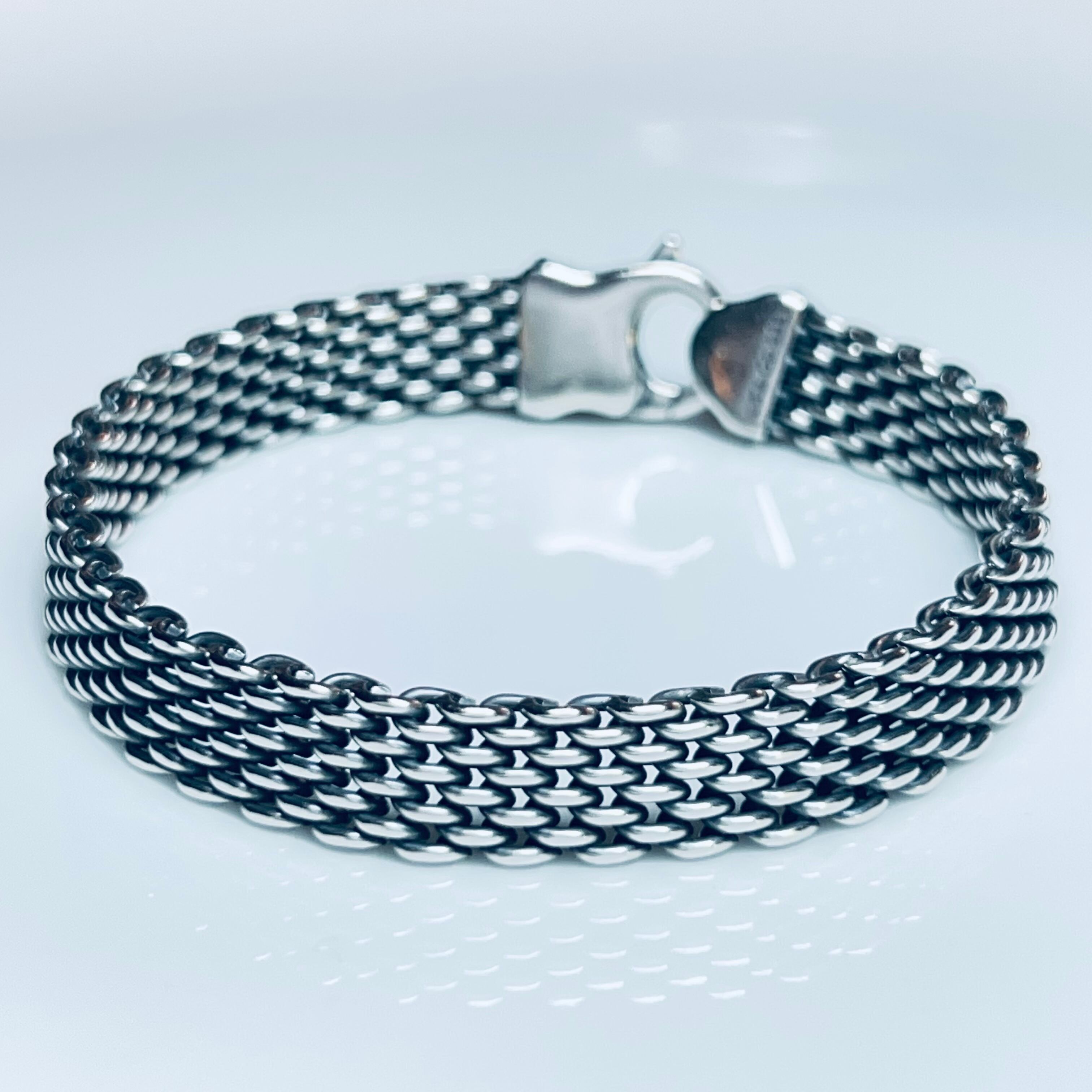 VINTAGE TIFFANY & CO. Mesh Bracelet Sterling Silver | ヴィンテージ