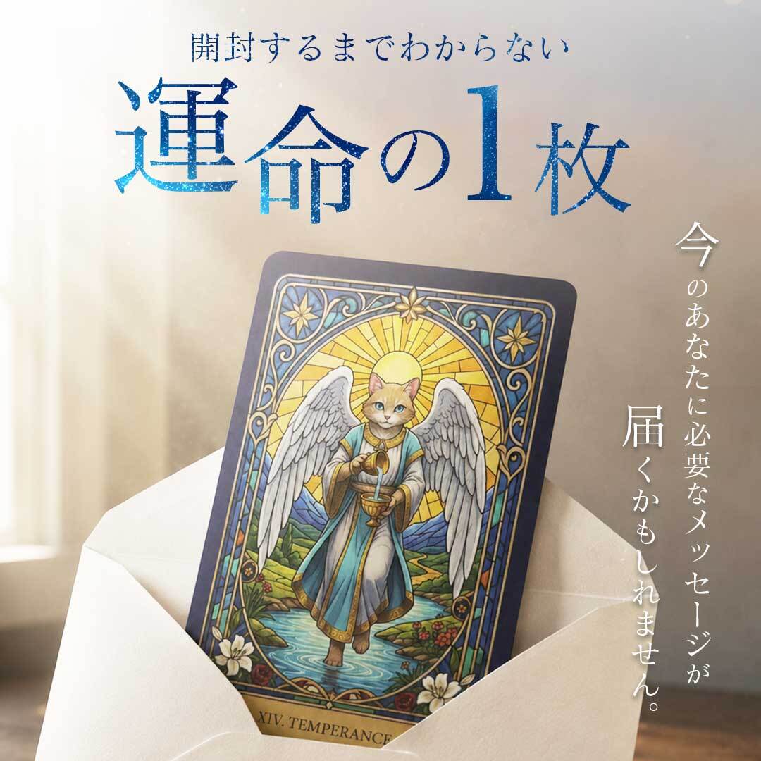 普通郵便発送】 運命の1枚 タロットカード LUMICAT ルミキャット 【占