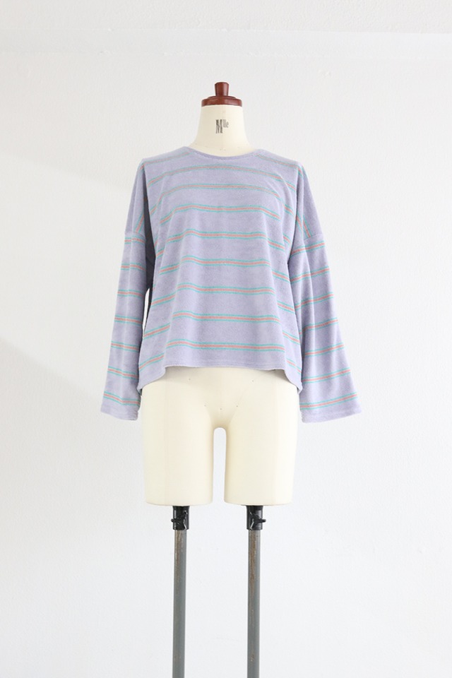 パイルボーダートップ/ PILE BORDER  TOP(25P22000K)