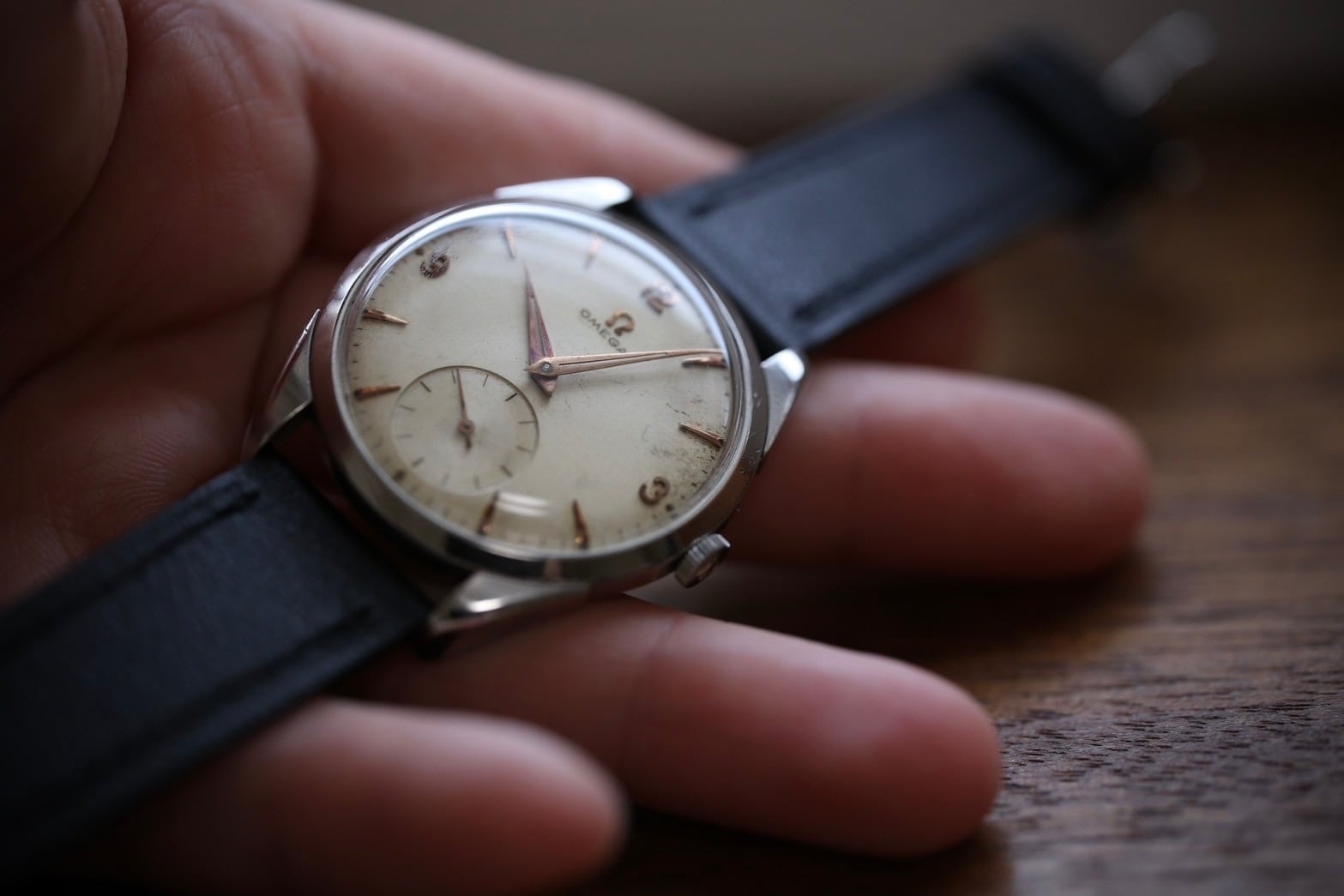 OMEGA】 1956年製 オメガ 30mmキャリバー スモールセコンド 飛び