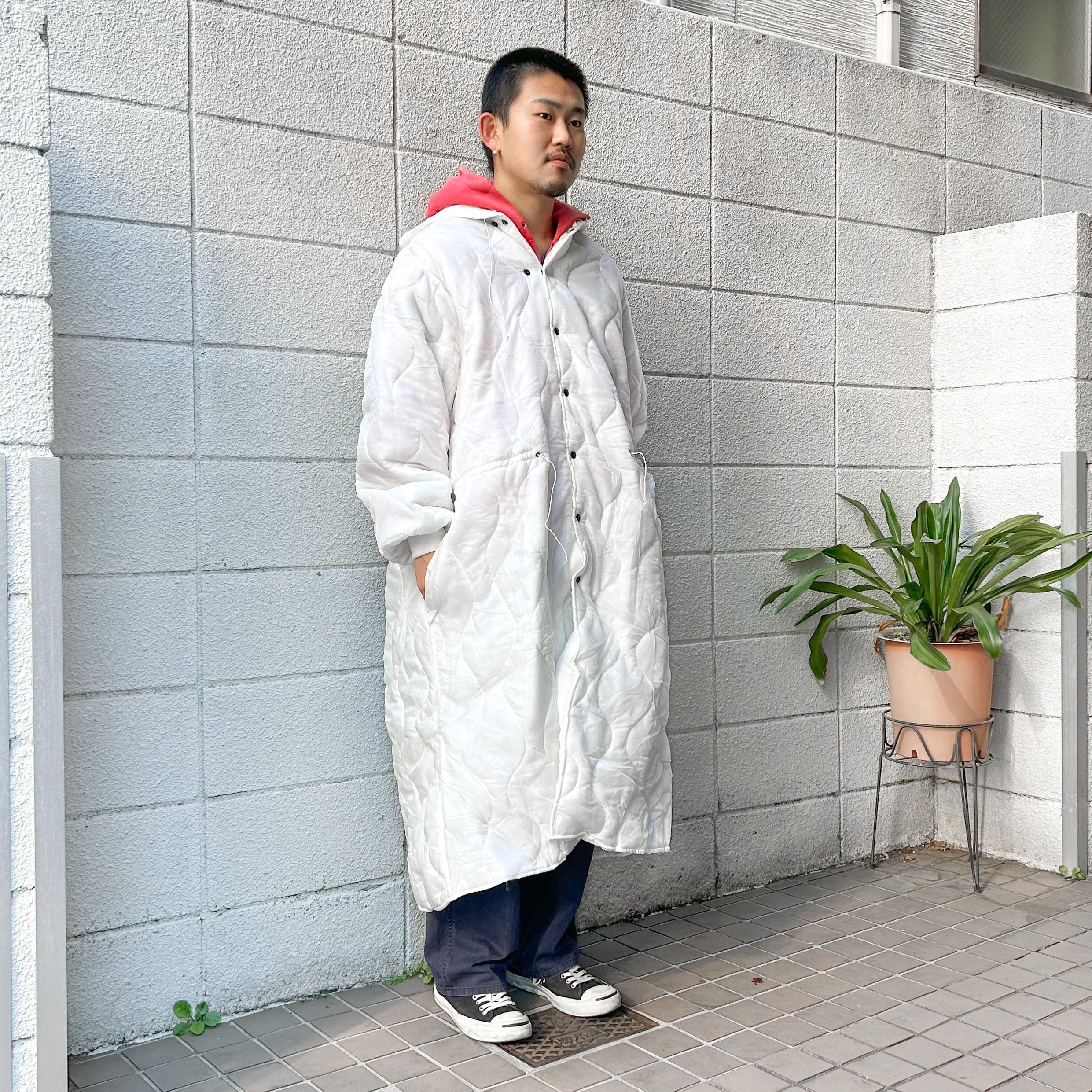 DEADSTOCK 80's US Army Food Inspector's Smock Quilting Liner L / 米軍  フードインスペクター スモック ライナー キルティング 白 ホワイト 古着 ヴィンテージ