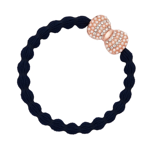 Bling Bow Navy Blue_12-002