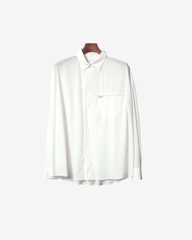 Pocketable Nylon Shirt -white <LSD-BA1S2>