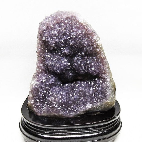 1.5Kg アメジスト クラスター ウルグアイ産 アメジスト 原石 amethyst 台座付属 花型 一点物 182-6472