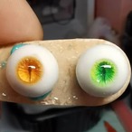 ドールアイ 8mm 10mm 12mm 14mm 16mm 18mm 猫目 カスタムドール アクセサリー 眼球 BJD 球体関節人形
