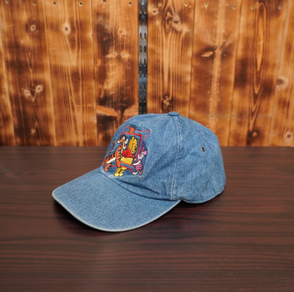 90s pooh デニム キャップ/プーさん disney ディズニー 帽子 | 古着屋 
