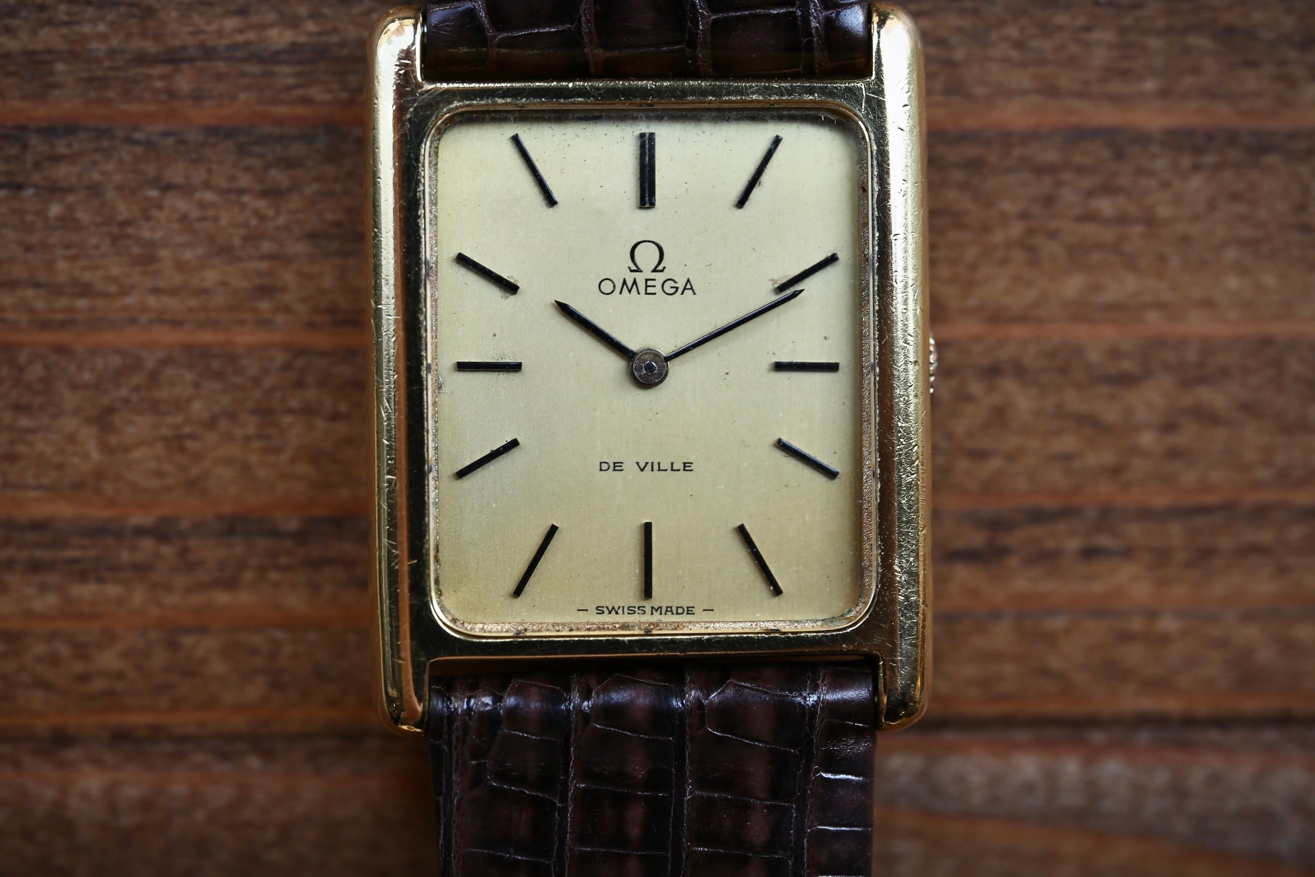 OMEGA】 1975年製 デヴィル タンク型 H型レクタンギュラー バー