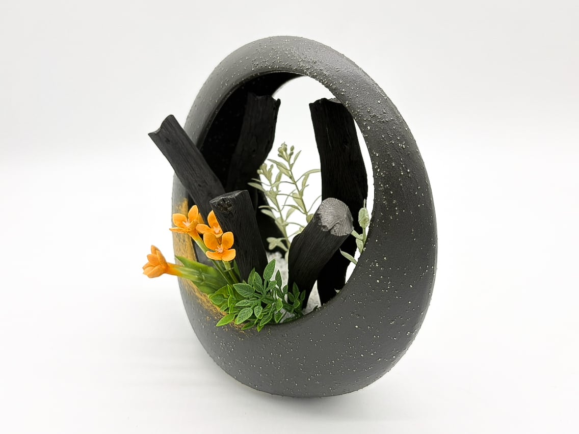 ✨超激レア品✨　一点物　特大紀州備長炭　超重量級オブジェ　インテリア 紀州備長炭 インテリア 『炭畳華』25cm×18cm オブジェ 消臭 調湿