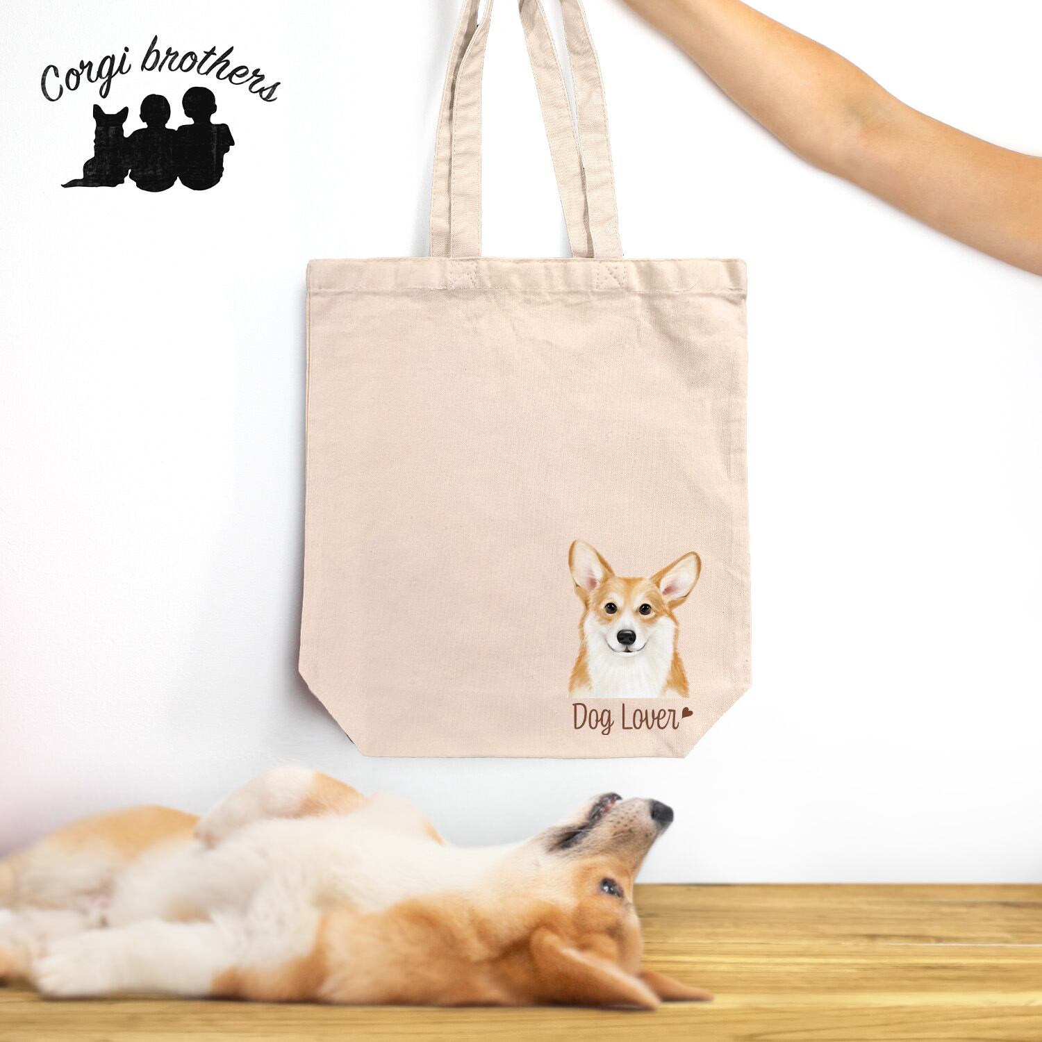 ポメラニアン 水彩画風 毛色6色 】 キャンバス トートバッグ 犬 ペット