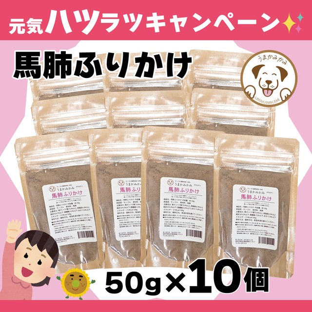 【月間お買い得】馬肺ふりかけ50g×10袋 合計500g(賞味期限27.1.30)