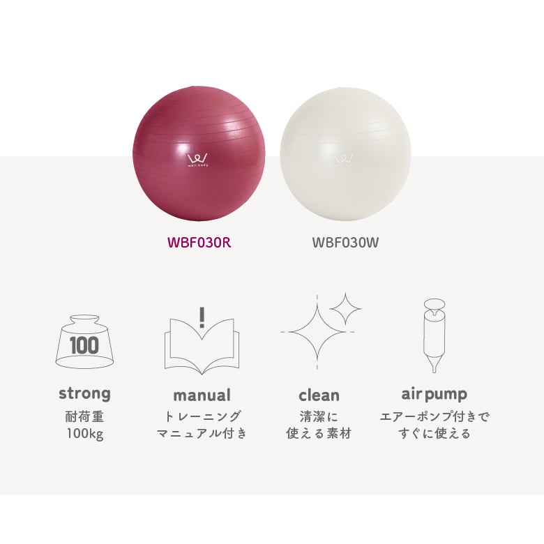 エクササイズボール30cm WBF030 | ALINCO FITNESS