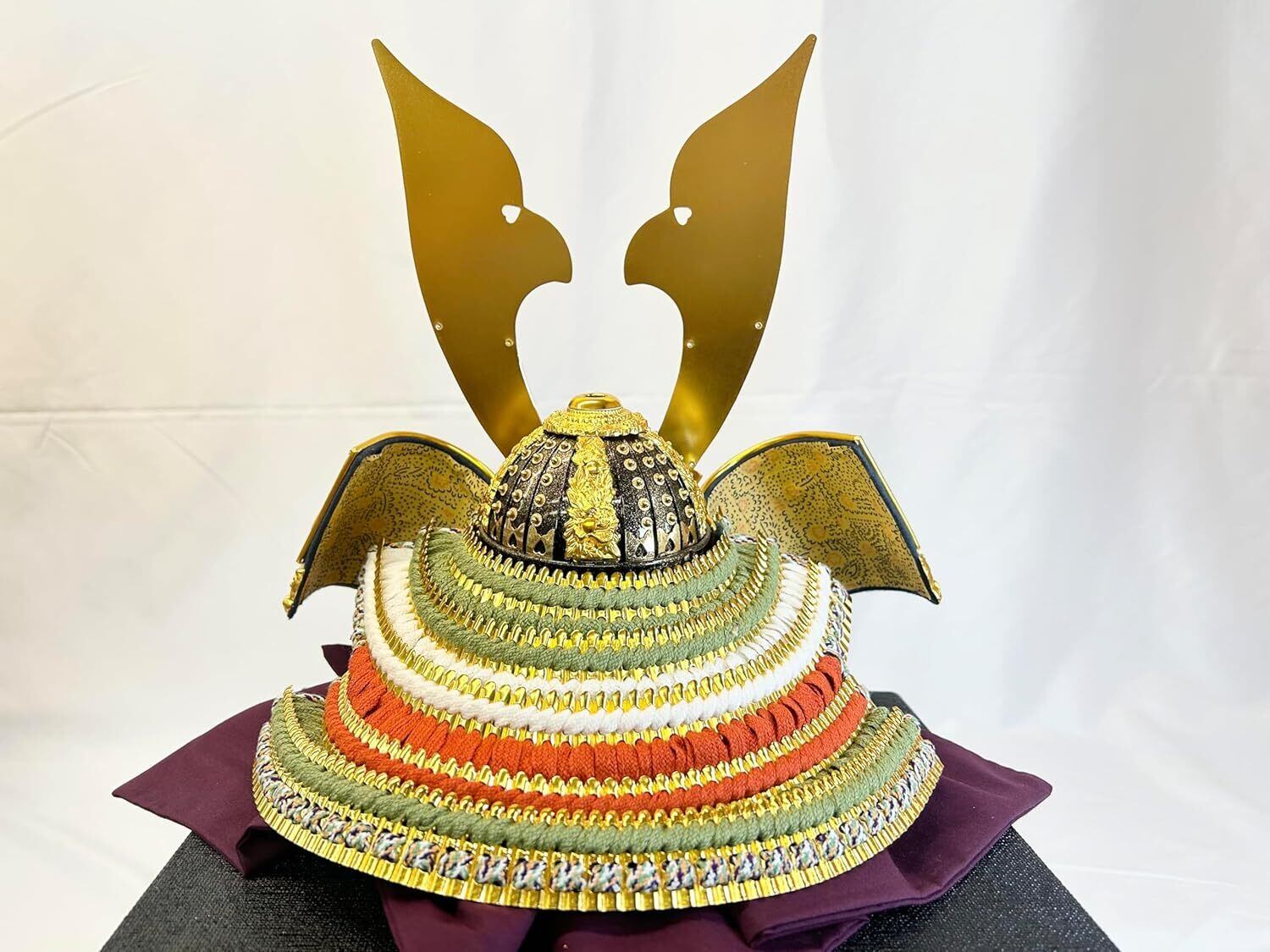 15号 越後山兜 合鉢 金沢箔 正絹【五月人形】【兜飾り】【端午の節句】 Amazon.co.jp: 兜 15号 越後山兜 合鉢 金沢箔 正絹【五月人形】【兜