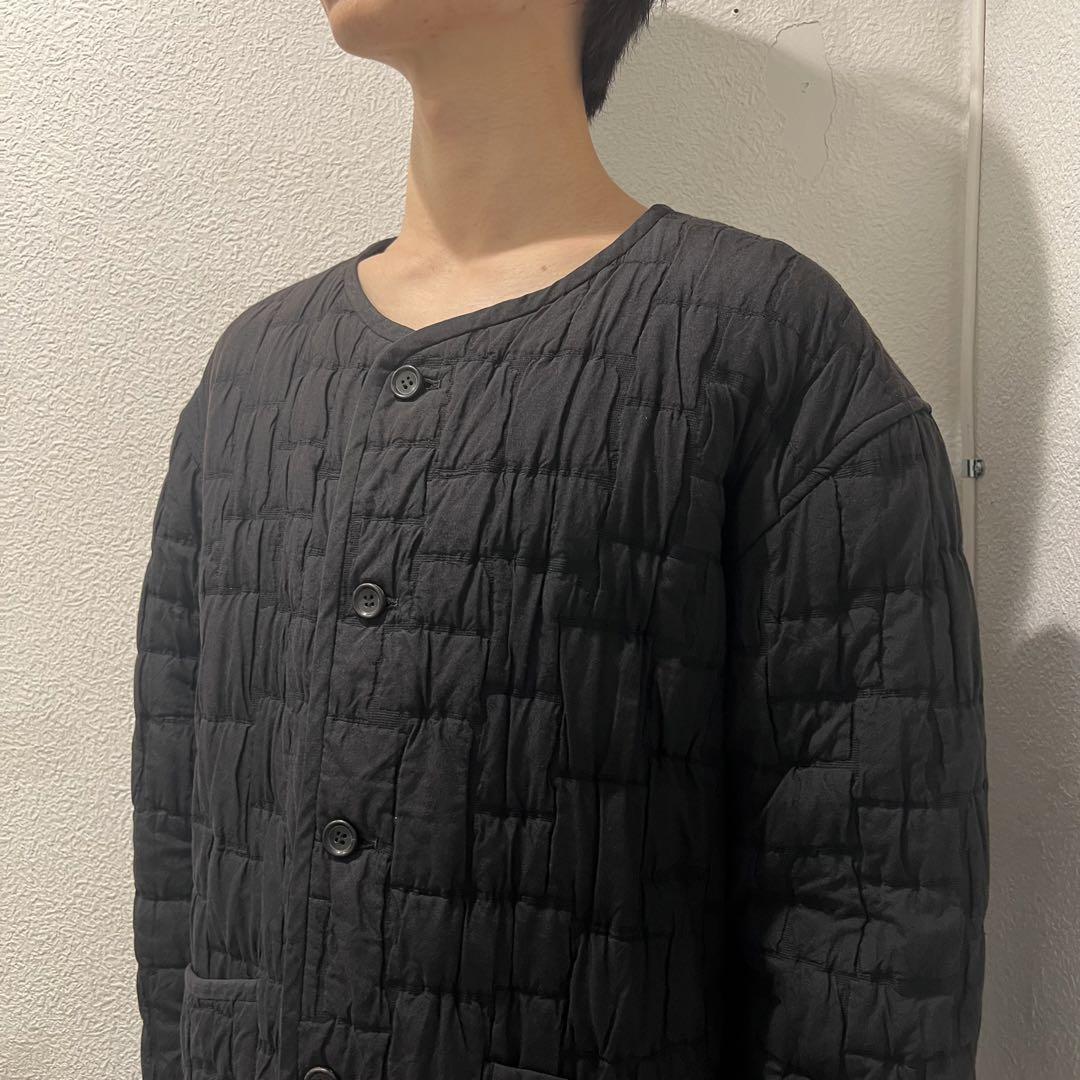 ISSEY MIYAKE MEN イッセイミヤケメン ノーカラージャケット オーバー