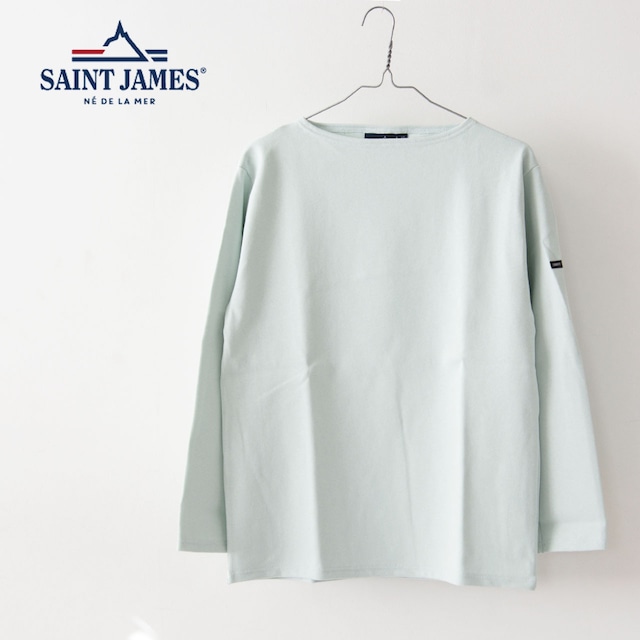 SAINT JAMES [セントジェームス 正規販売店]OUESSANT SOLID WATMELON [sol-watmelon] ウエッソン 無地 ウォーターブルー [2024SS]