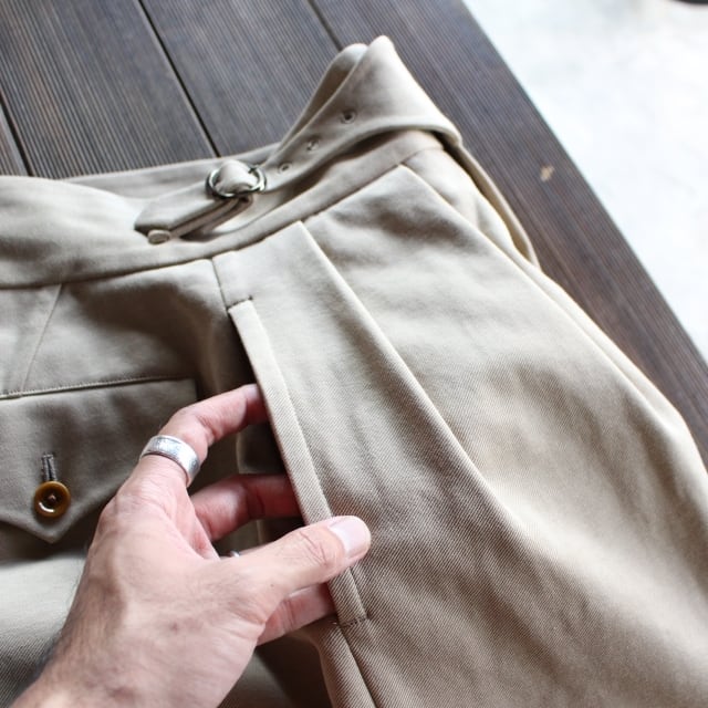 HAVERSACK キャバリーツイルキュロットパンツ Beige | C.COUNTLY