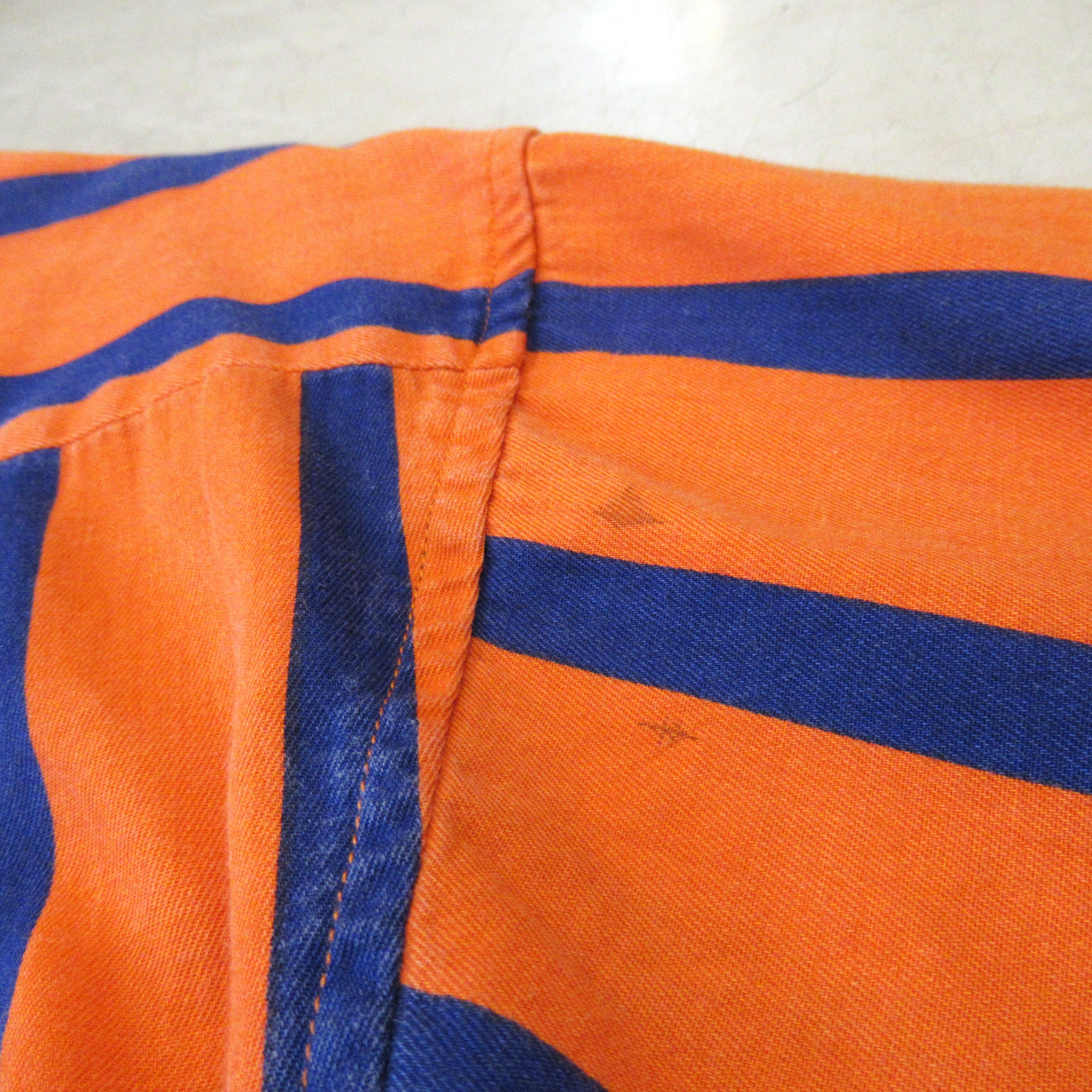 90S Duck Head S/S Stripe Shirt【L】 | drop by