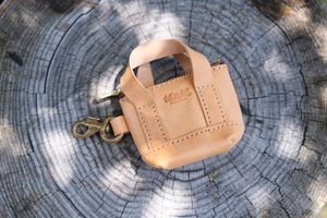 《即納》mini tote key holder【naturale】
