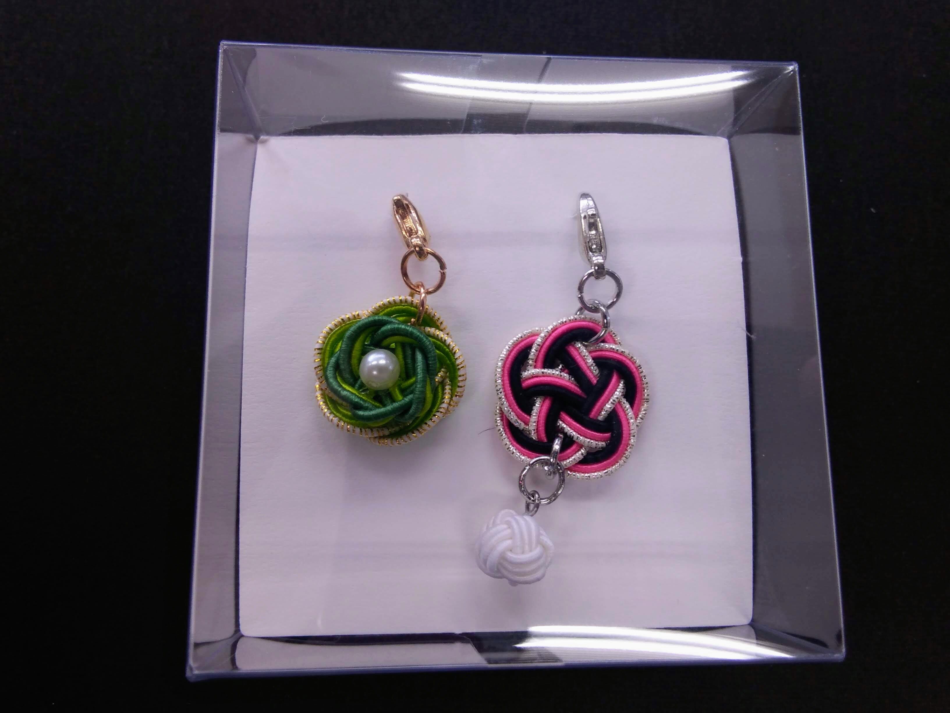 水引チャーム 花結び 梅結び あわじ玉セット Colorful