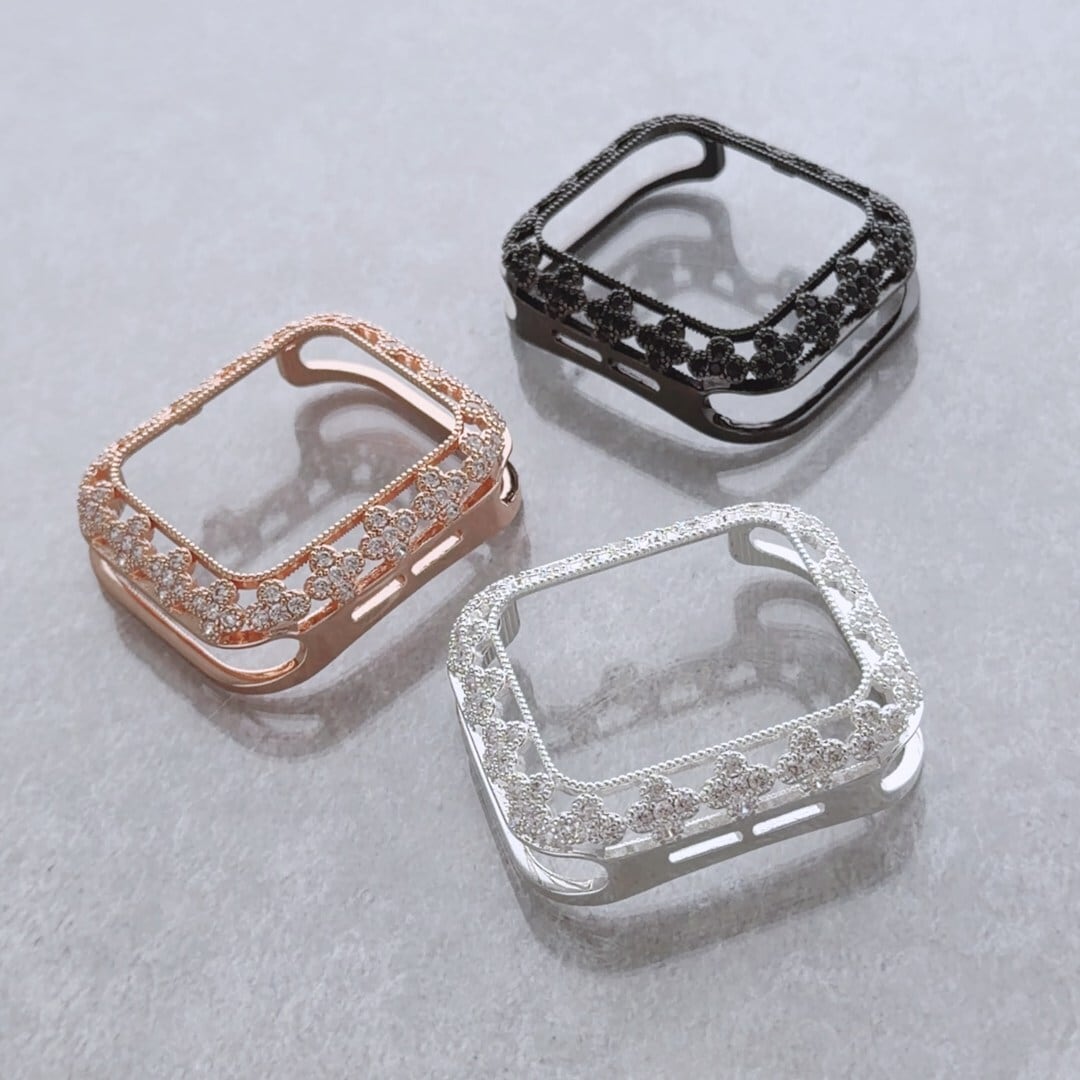 Apple Watch レースフラワーフレームケース