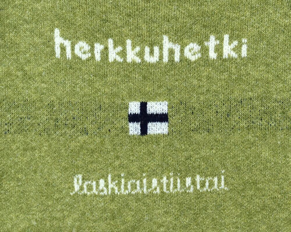 ロゴ×北欧ジャカードニットプルオーバー KKS95731 | Keitto