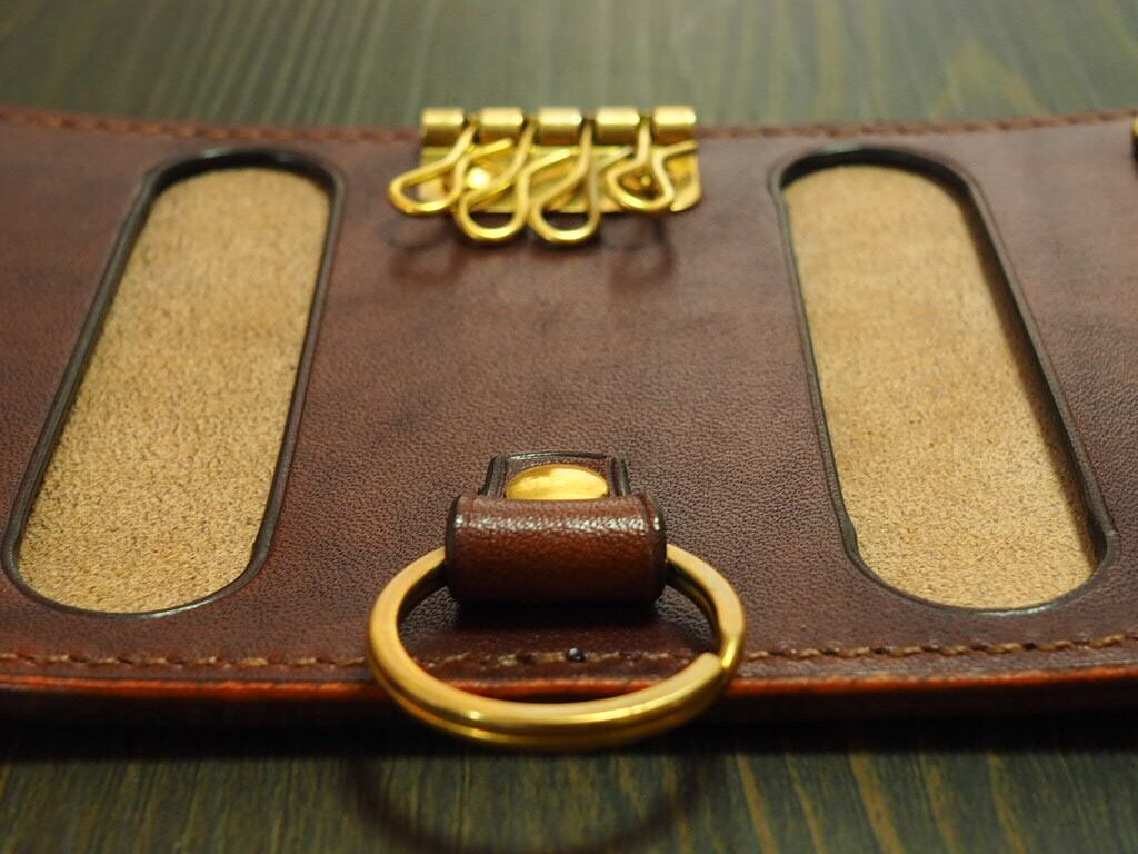 HORWEEN社クロムエクセル/BGD(バーガンディ) /4連 Key case《11cm×5