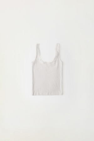 [NOTHING WRITTEN] Belle tank top (White) 正規品 韓国ブランド 韓国通販 韓国代行 韓国ファッション ナッシングリトゥン 日本 店舗