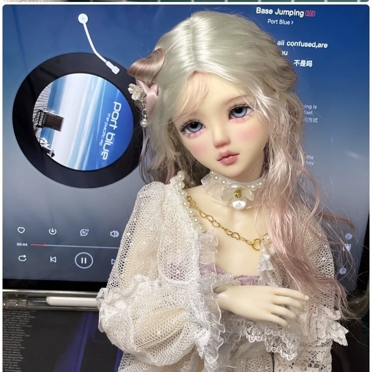 単眼ヘッド 素体 球体関節人形 bjd ホワイトスキン カスタム