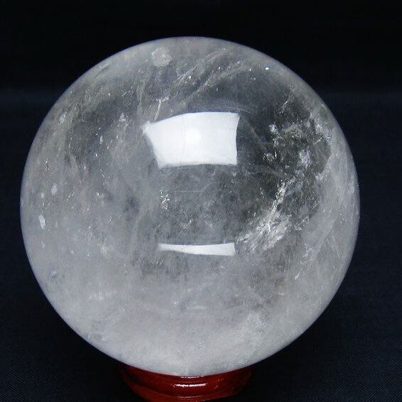 水晶 丸玉 75mm スフィア 置物 水晶玉 一点物 151-8908