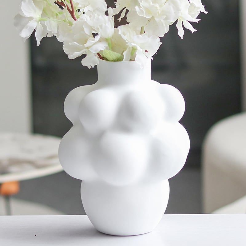 ユニーク 個性的 花瓶 フラワーベース 花器 グリーン オシャレ お洒落 花瓶 ユニーク 泡 雲 おしゃれ かわいい インテリア 北欧 フラワー