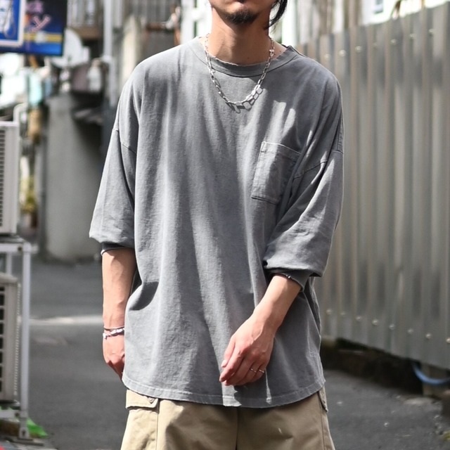 ANACHRONORM / PIGMENT DYED POCKET L/S T-S