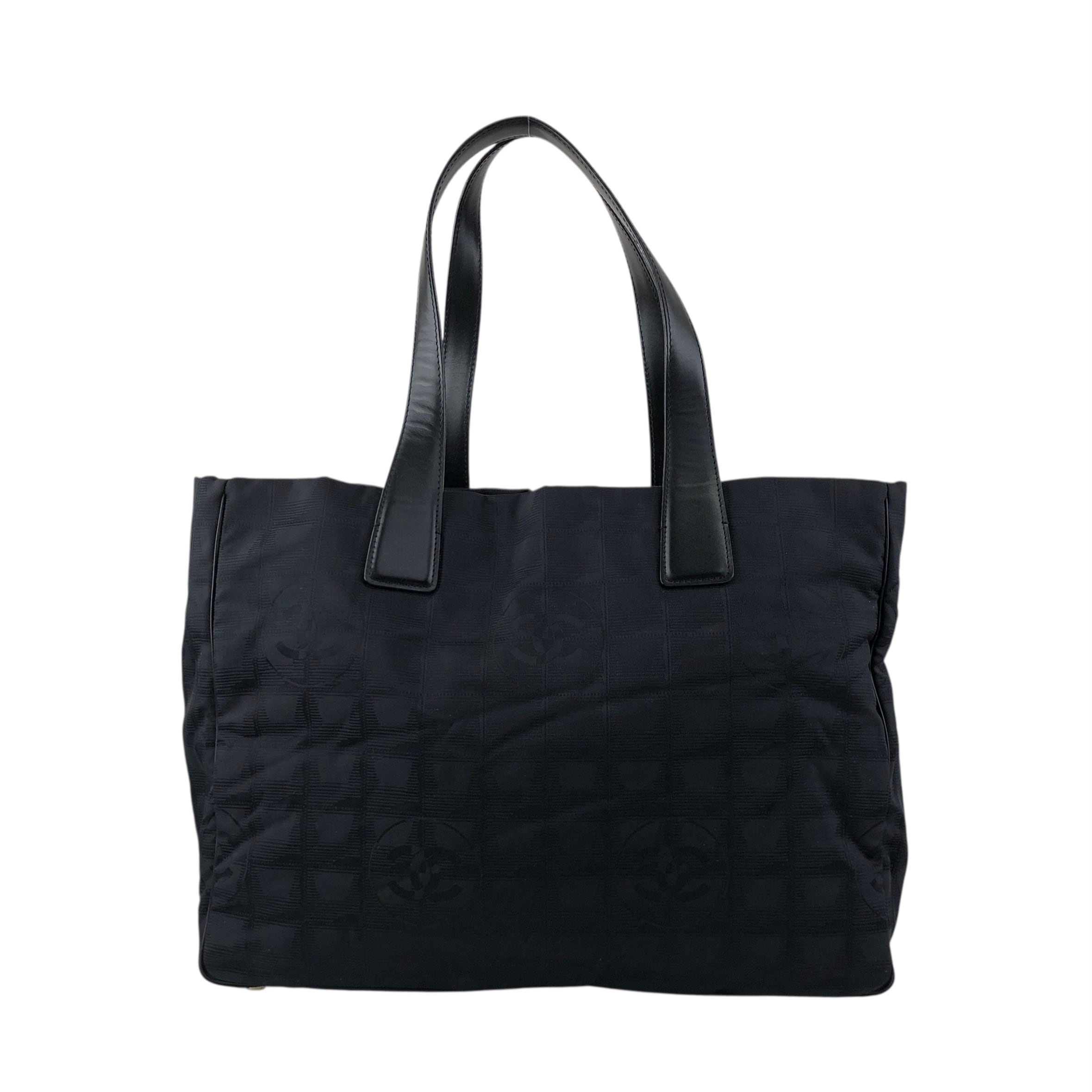 良品 CHANEL シャネル ニュートラベル トートバッグ Vintage 黒 CHANEL シャネル ニュートラベルライン トートバッグ ブラック